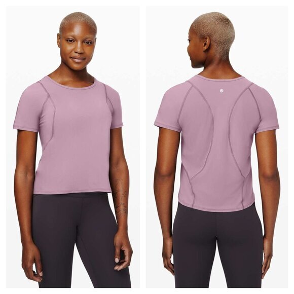 Lululemon Long Distance Short Sleeve Light Purple 10 - Picture 1 of 15